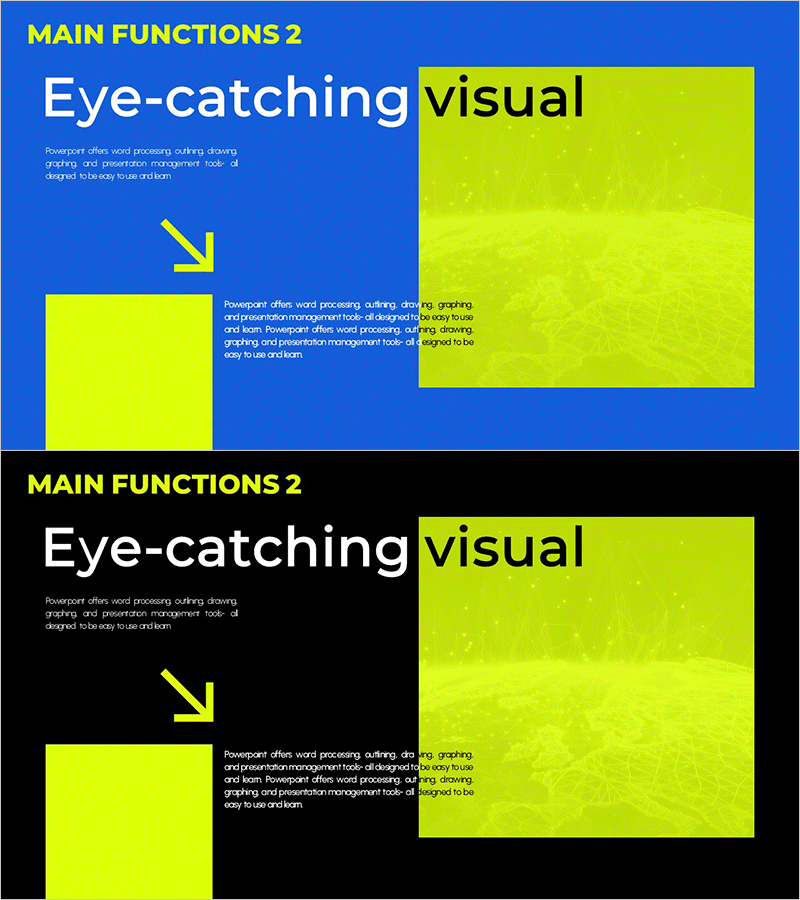 사업배경 소개 슬라이드 – 전략적 비전 강조