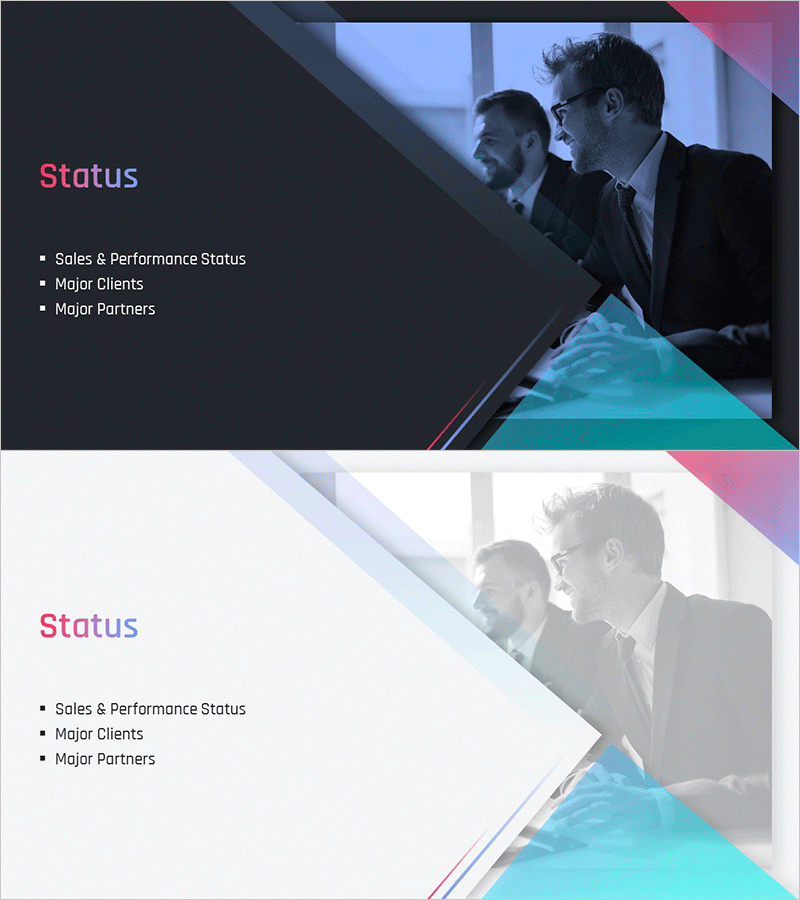 성공적인 기업 브랜딩 템플릿 간지