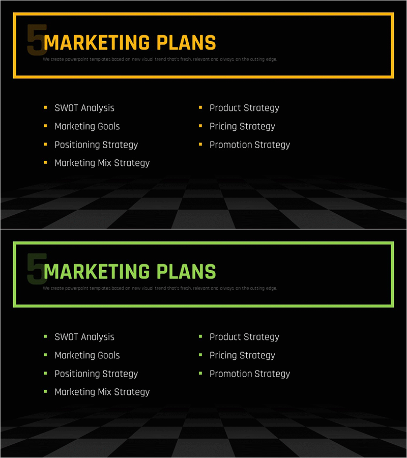 체스 테마 비즈니스 전략 템플릿 간지