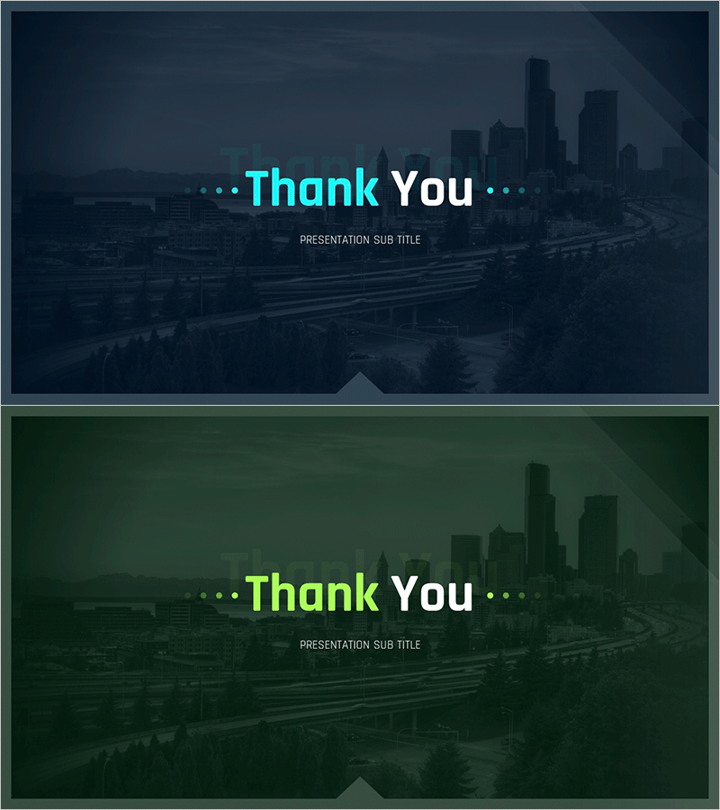 실용적인 회사소개서 템플릿 엔딩 표지