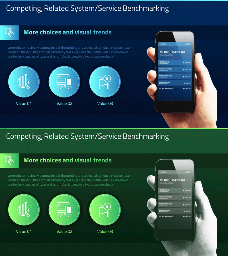 경쟁사 기술 분석 슬라이드 – 시장 경쟁력 및 서비스 전략