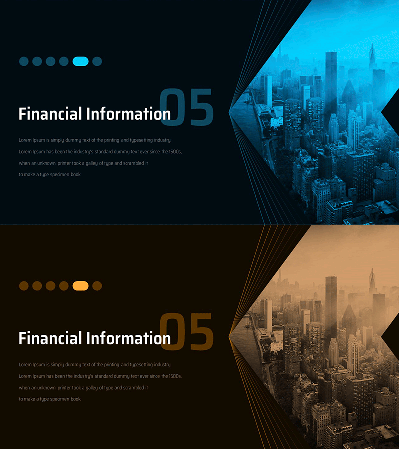 방향성 제시 IR 템플릿 간지