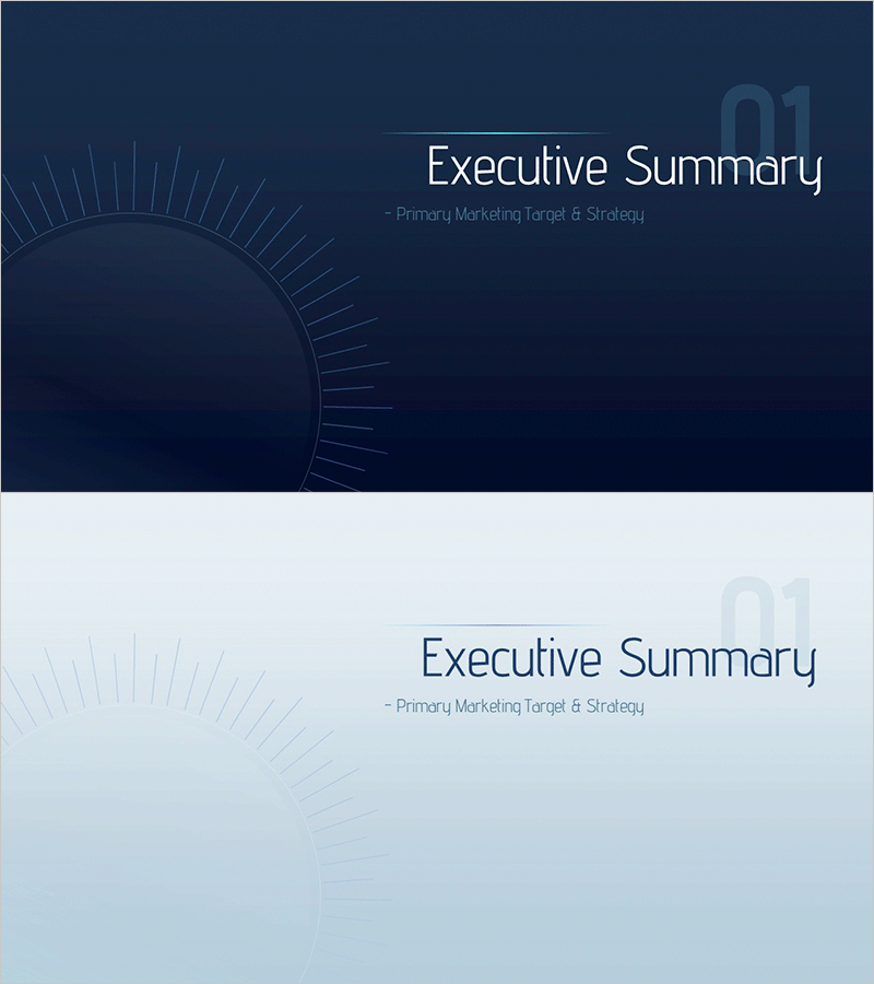 임팩트 마케팅 기획서 템플릿 간지 – 임팩트 있는 발표를 위한 디자인