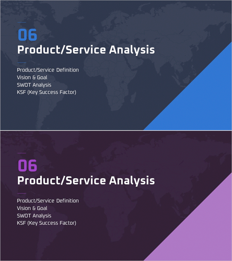 글로벌 마케팅계획 템플릿 간지