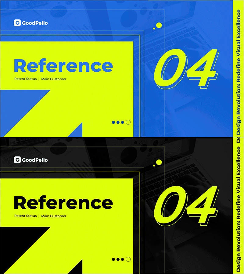 레이아웃 제품 소개 템플릿 간지 04 – 혁신과 비전