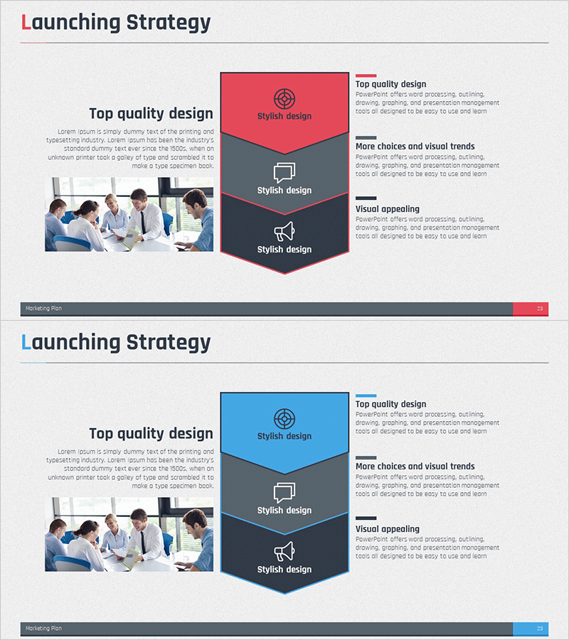 제품 런칭 전략 다이어그램 – 마케팅 계획
