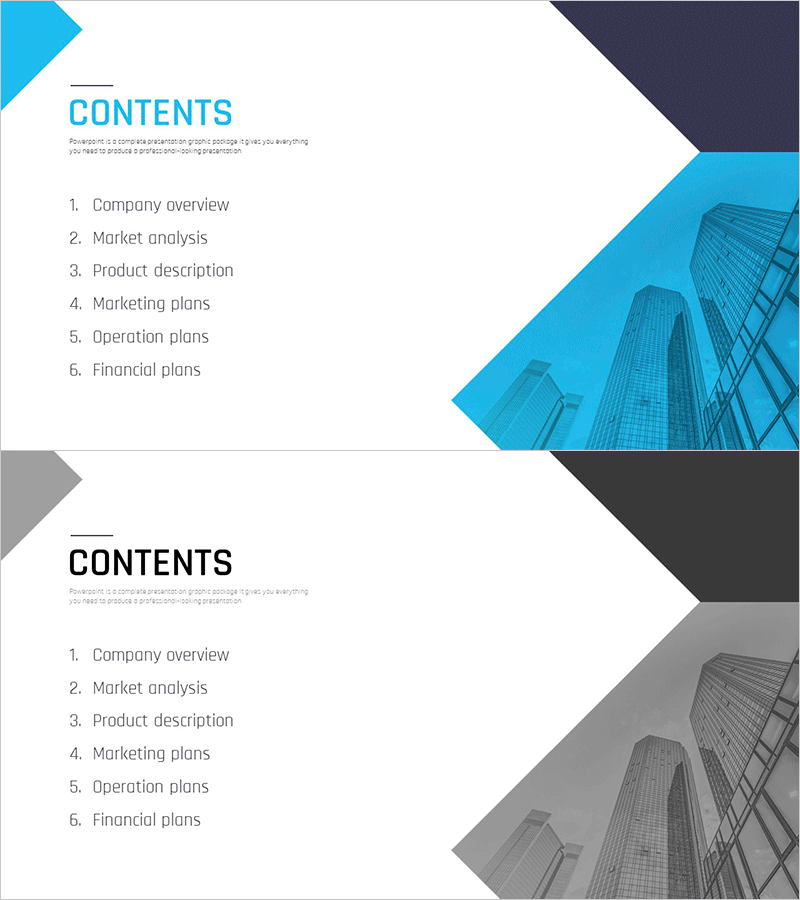 다목적 사업계획서 템플릿 목차