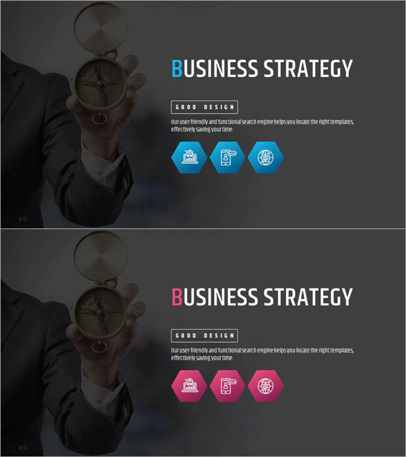 비즈니스 전략 설정 페이지 – 사업비전과 마케팅 전략