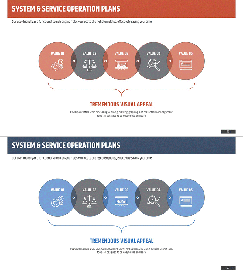 시스템 서비스 운영방안 슬라이드 – 효율적인 계획 수립