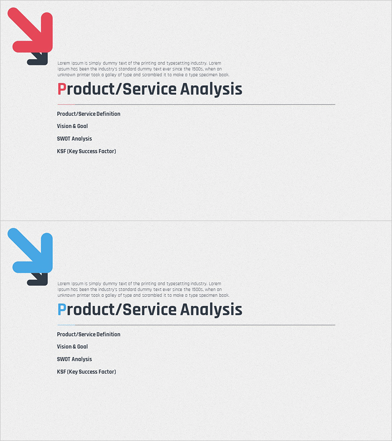 화살표 마케팅 계획 템플릿 간지 – 효과적인 전략의 시작