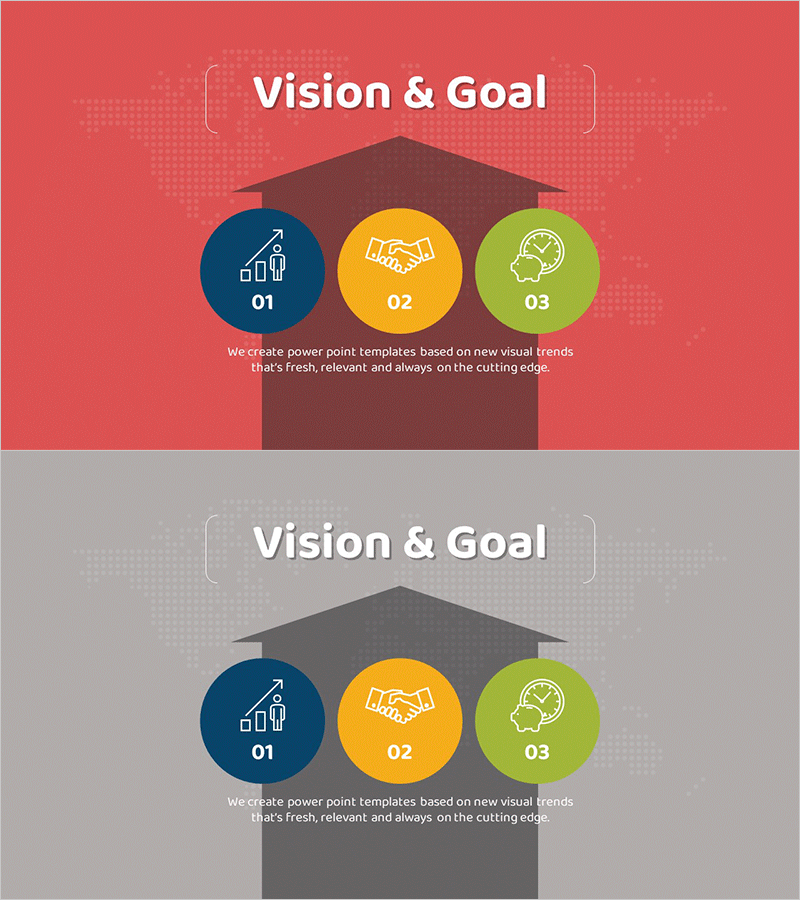 기업 비전 & 목표 소개 슬라이드