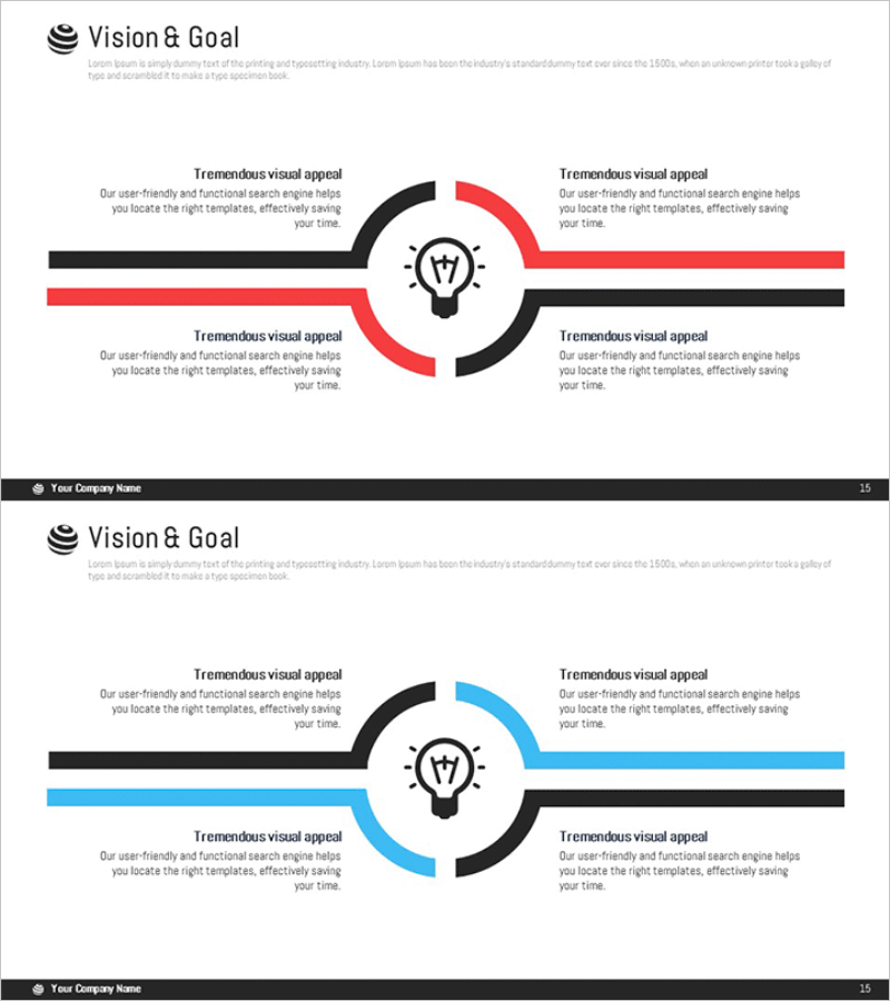 기발한 아이디어 분할 다이어그램으로 사업 비전 수립하기