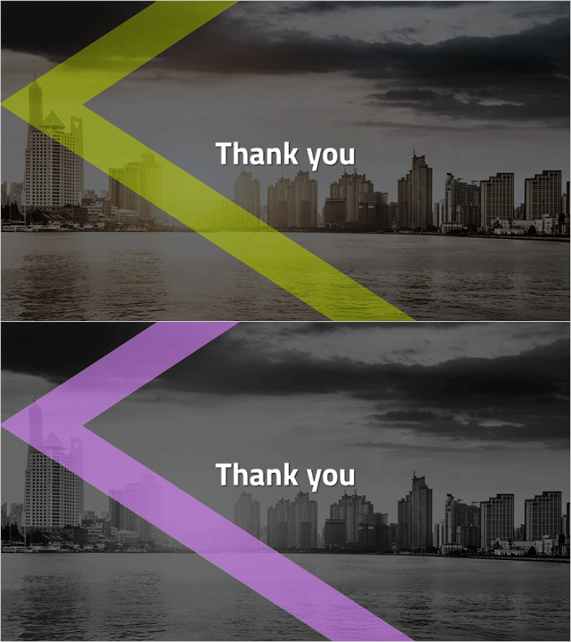 도시 라인테마 제안서 엔딩 표지 – 감성적 마무리