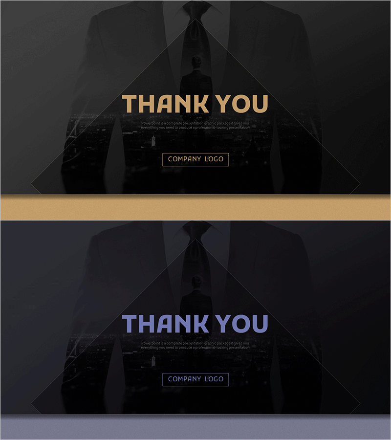 비즈니스 맨 제안서 템플릿 엔딩 표지 – 성공적인 마무리를 위한 디자인