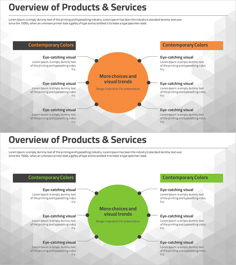 제품 및 서비스 개요 설명 다이어그램
