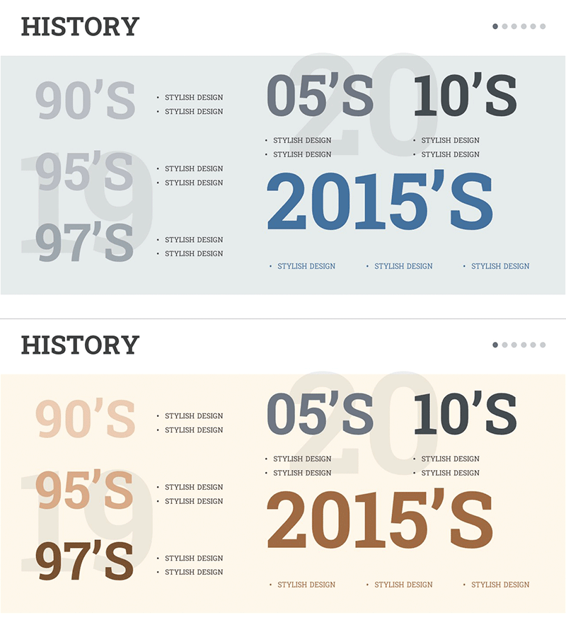 비즈니스 히스토리 소개 PPT 슬라이드
