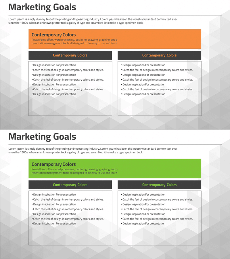 마케팅 목표 설정 다이어그램