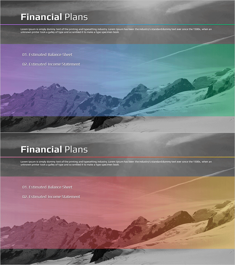 설산테마 사업계획서 템플릿 간지 – 효율성과 전문성