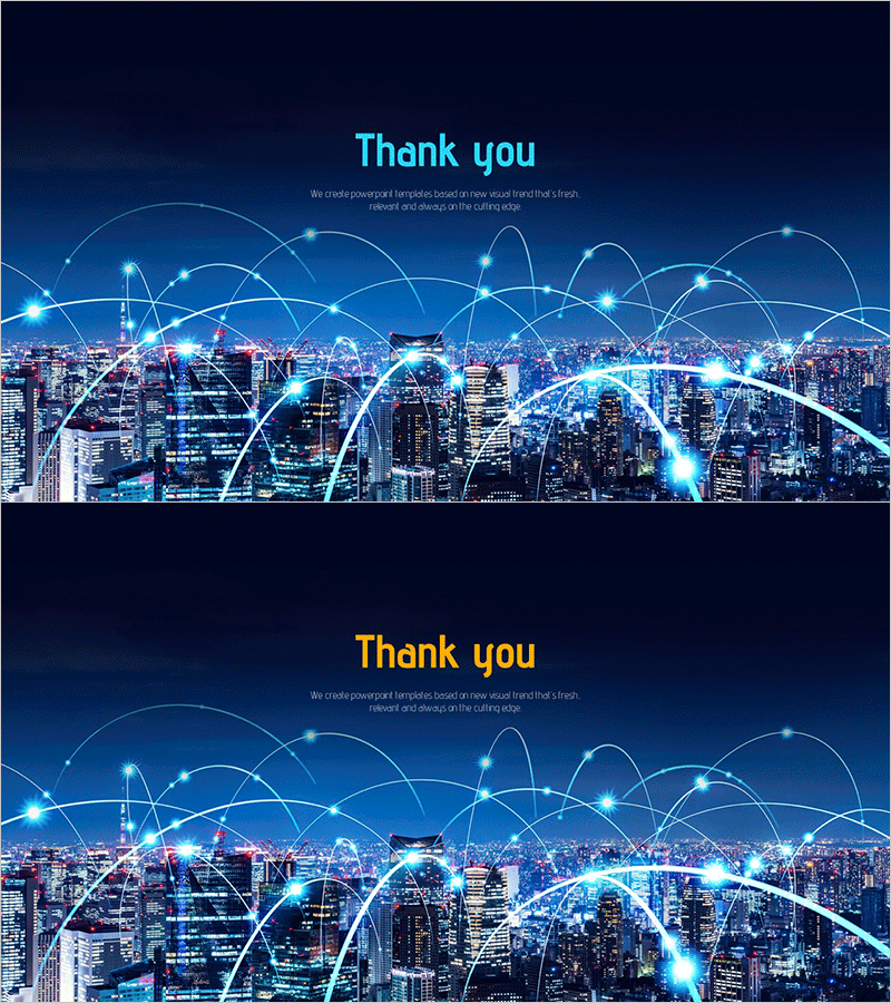 미래 기술 사회 제안서 엔딩 표지