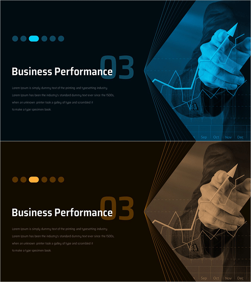 방향성 제시 IR 템플릿 간지 (Directional IR Template Section Slide)