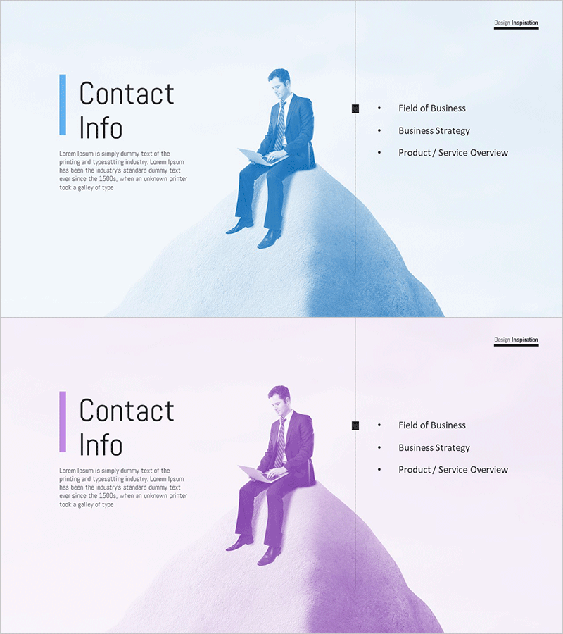 생각하는 회사원 템플릿 간지 – 비즈니스 전략 및 기획