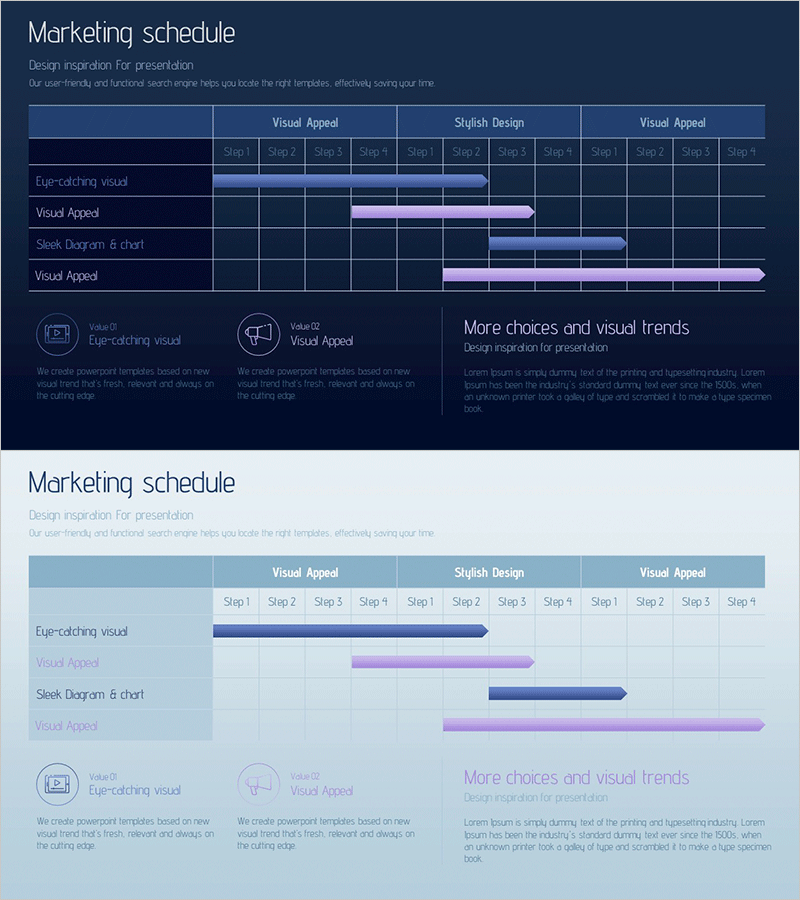 마케팅 전략 플래너 차트 – 사업 추진 전략을 완벽하게 시각화
