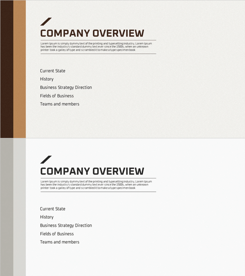 Business Plan Fountain Pen Theme Template Section Slide