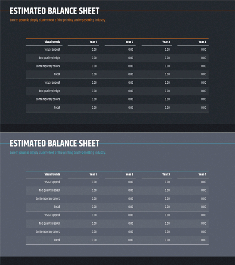 손익계산서 테이블 – 재무 계획을 위한 효과적인 도구