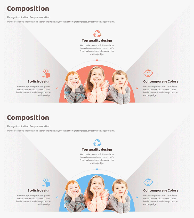 유아용품 사업 구성요소 슬라이드<|image_sentinel|> - 클러스터 다이어그램 디자인