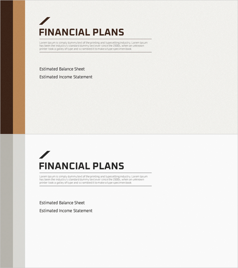 비즈니스 플랜 만년필 테마 템플릿 간지