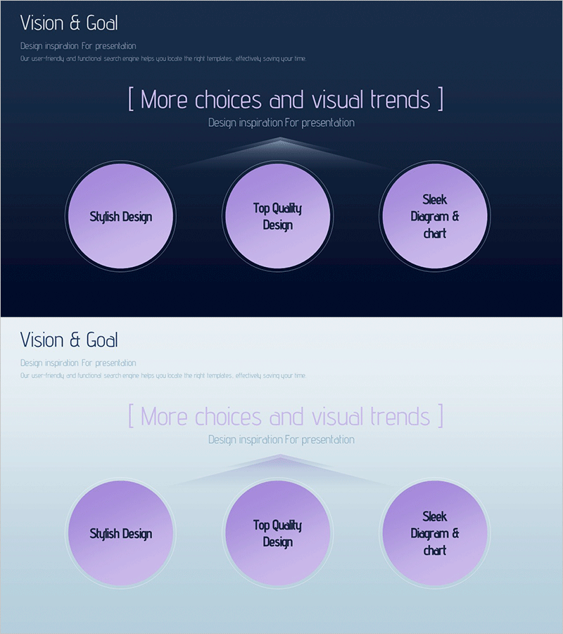 비전과 목표를 시각적으로 표현한 다이어그램