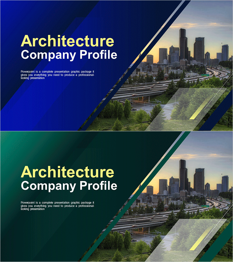 건축 회사소개서 표지 - 최고의 건축 솔루션