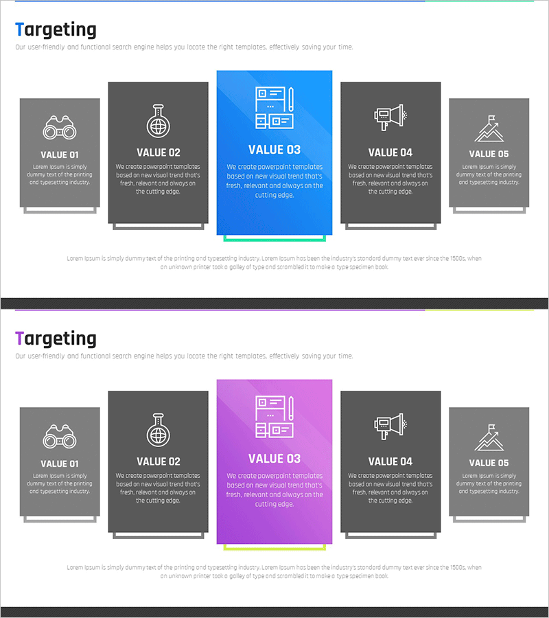 사업 최종목표 사각 다이어그램