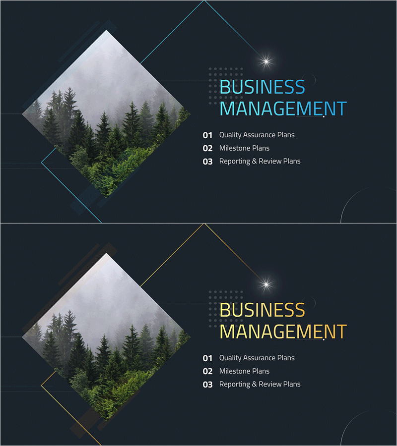 포토그래피 제안서 템플릿 간지 – 비즈니스 관리 설명