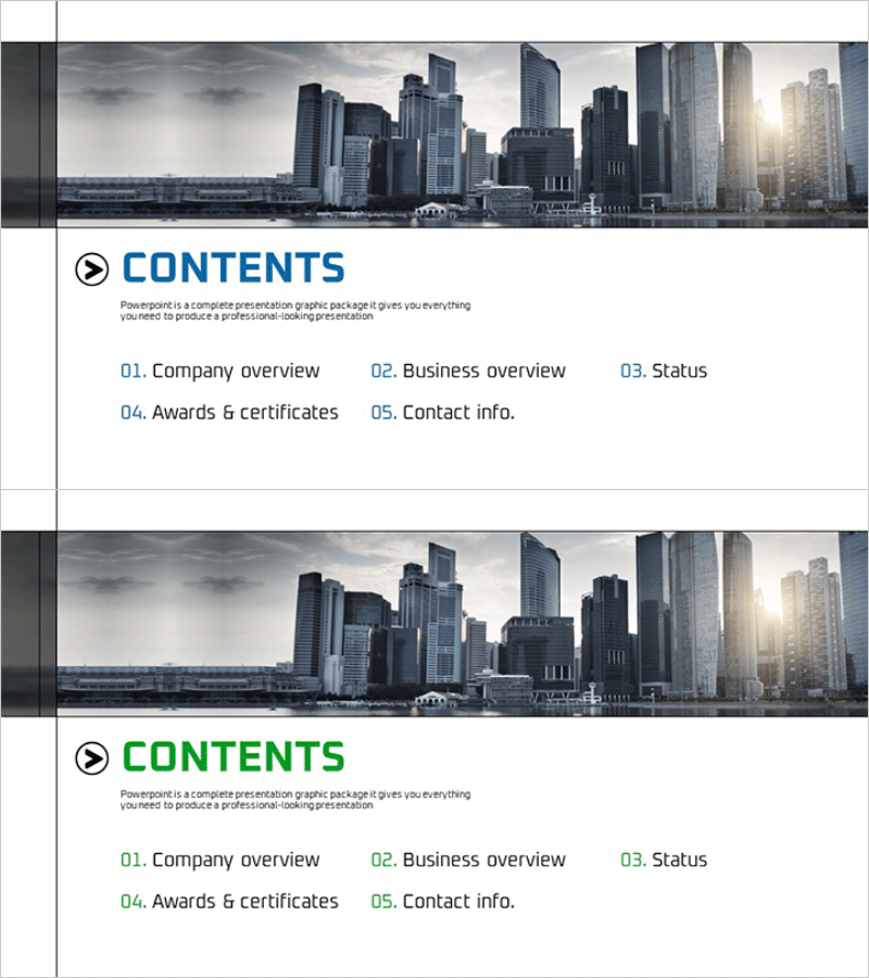 그리드 회사소개서 템플릿 목차 – 효율적인 기업 정보 전달