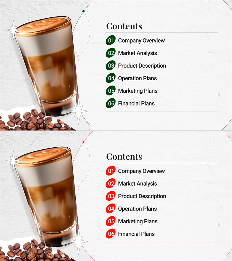 프리미엄 카페 브랜드 사업계획서 목차