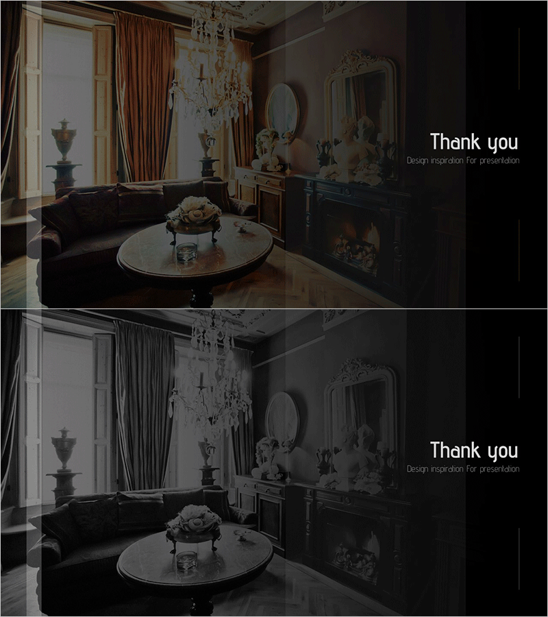 고급 호텔 마케팅 기획서 템플릿 엔딩 표지