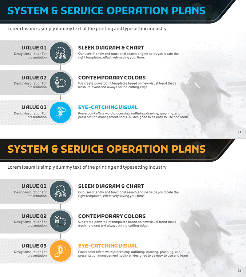 시스템 운영계획 일정 슬라이드 – 효율적 사업 관리