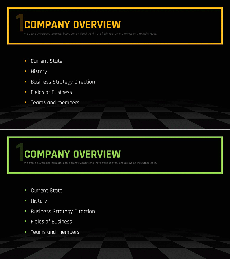 체스 테마 비즈니스 전략 템플릿 간지