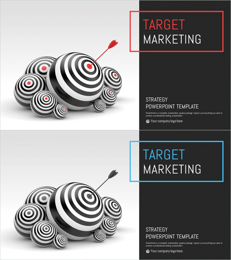 타겟 마케팅 기획서 템플릿 표지
