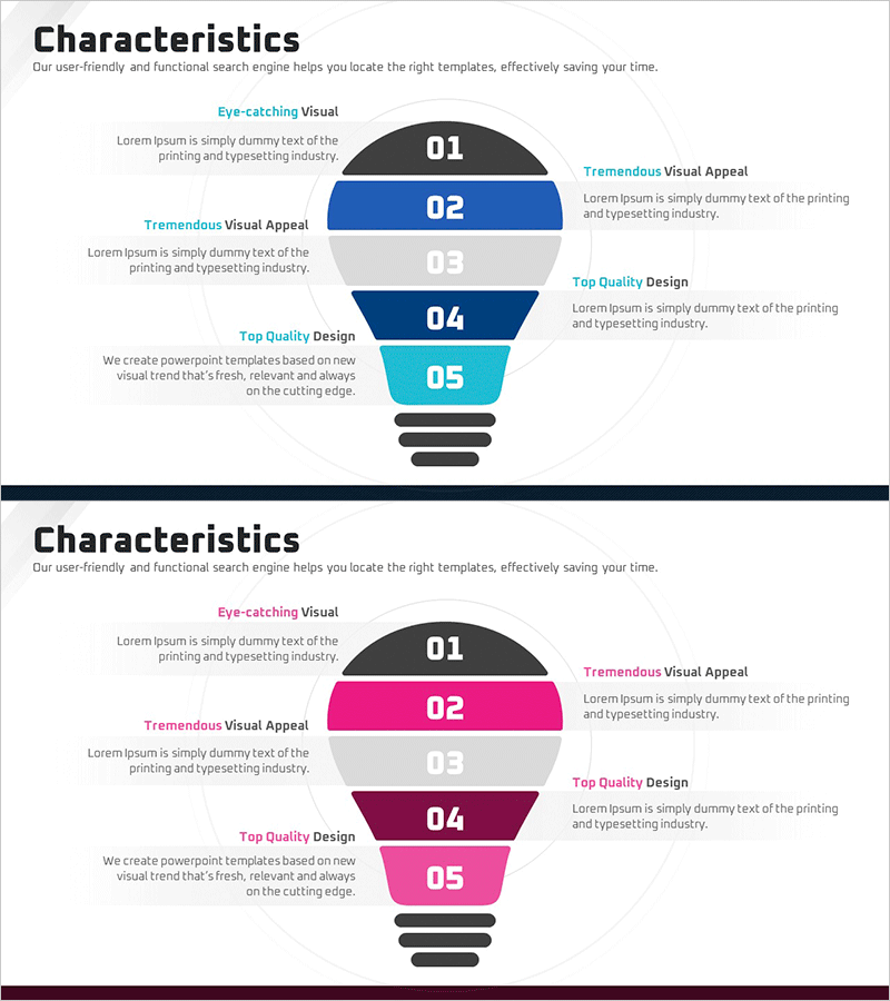 사업목표 전구 분할 다이어그램