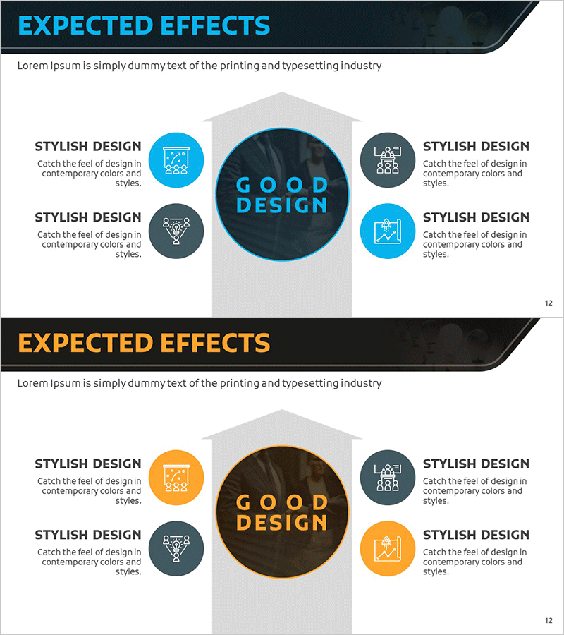 수익 기대효과 수익전망을 위한 다이어그램 슬라이드