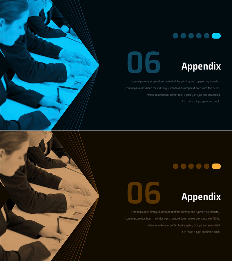 방향성 제시 IR 템플릿 간지