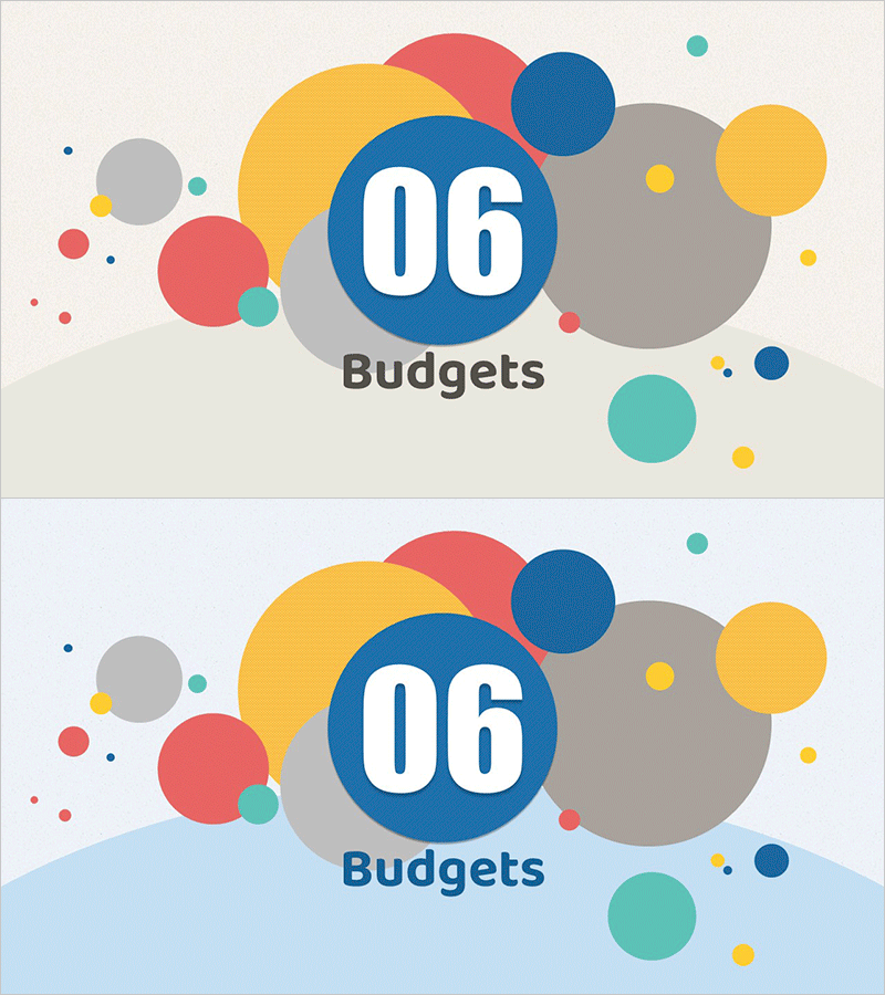 일러스트 원형 테마 마케팅 기획 템플릿 간지