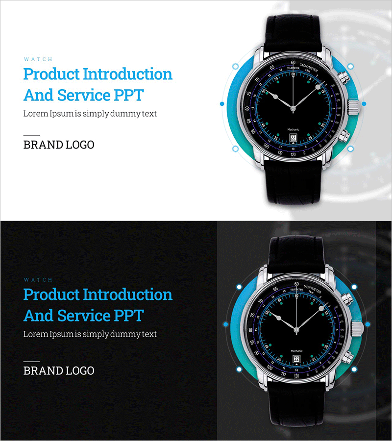 시계 제품 소개 및 서비스 PPT 표지