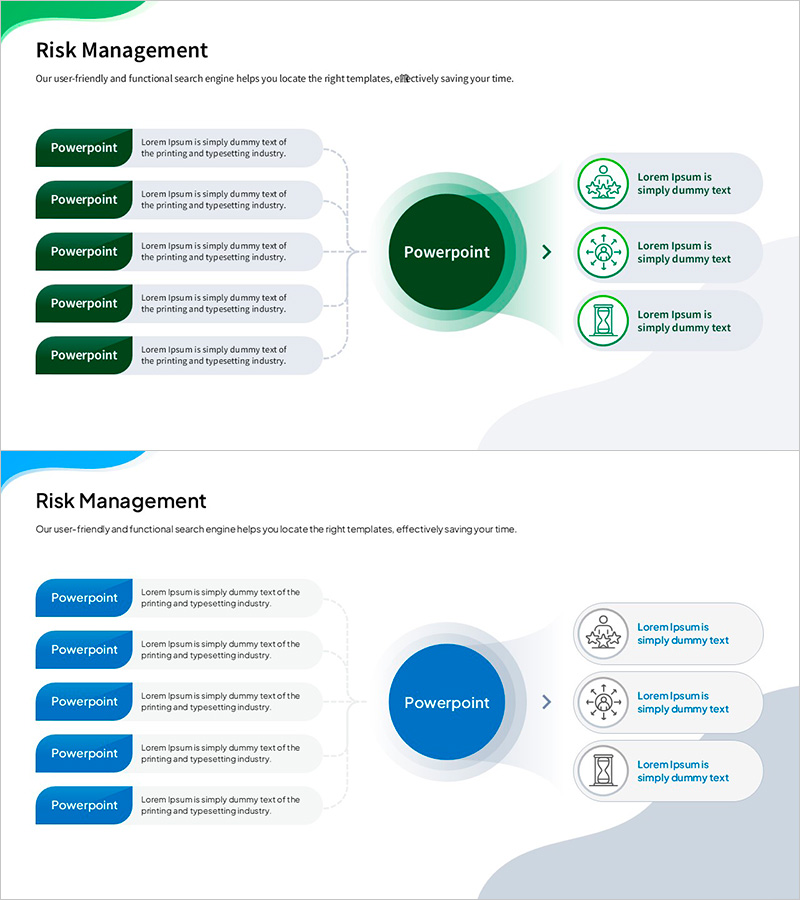 위험 관리 프레젠테이션 템플릿 – 데이터 분석과 전략적 접근