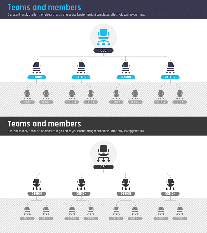 CEO 의자 픽토그램 구조도
