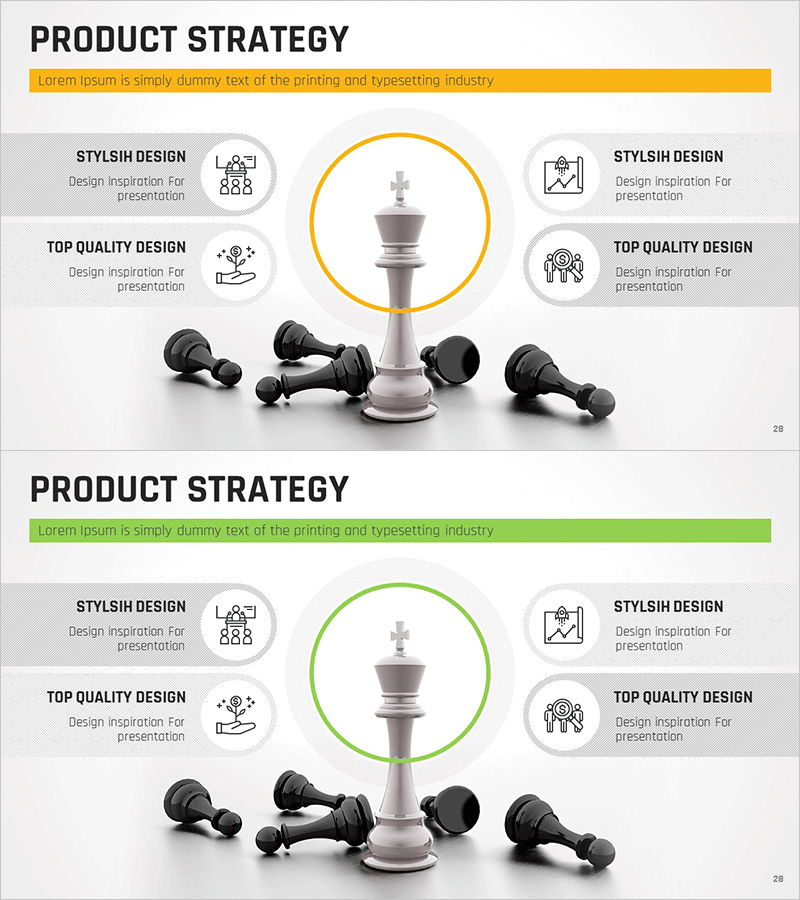 제품 전략 슬라이드 - 체스 상품 사업 전략