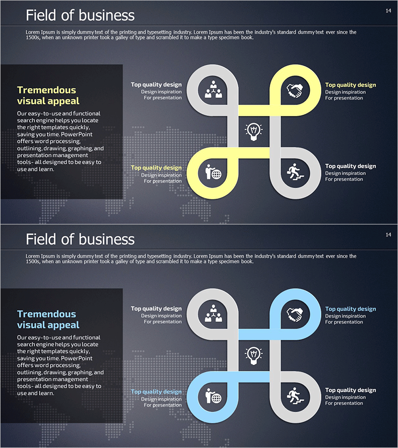 타래 연결 다이어그램 – 사업 소개의 새로운 시각