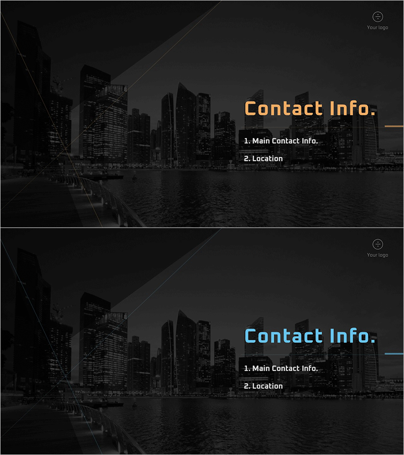 세련된 회사소개서 템플릿 – 간지의 매력